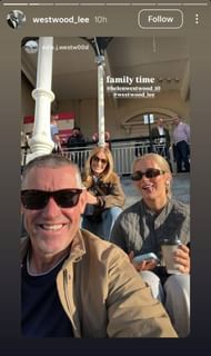 Lee Westwood with his family ( through Lee Westwood's Instagram handle)